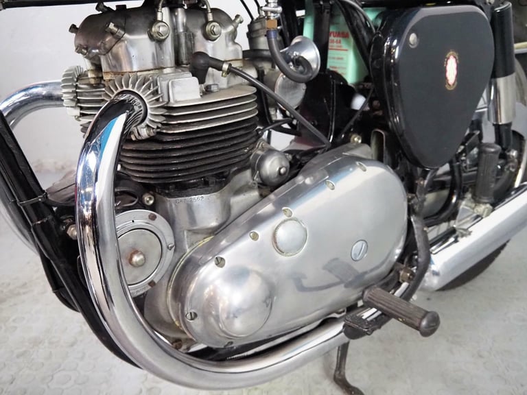 1957 BSA A7 total rebuild stunning ,stainless rims touring Rocket gold star look