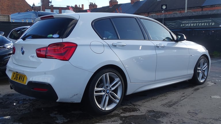 BMW 1 SERIES White Auto Petrol 2016 m sport red leather