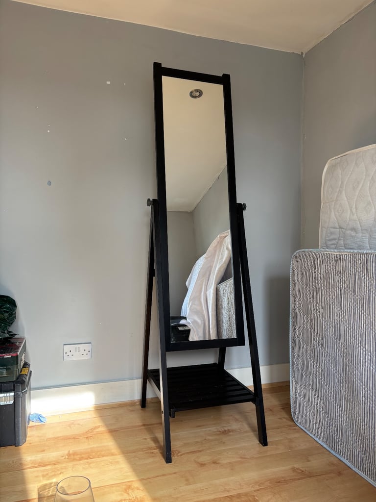 Ikea full length free standing mirror with storage/ ikea mirror / full length mirror 