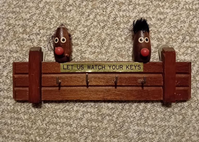 Old Wooden Key Rack