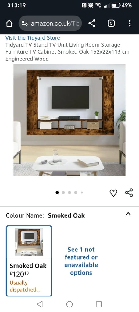 Wall mounted TV unit, brand new in box never opened. 