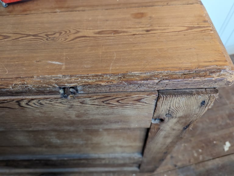 Antique Pine Mule Chest (Blanket Chest)