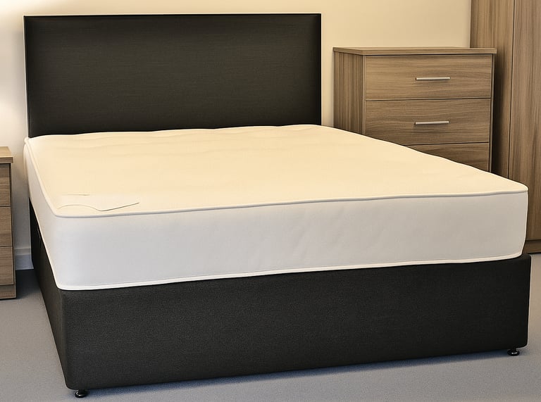 image for Comfortable Divan Storage Bed Single Small Double Double King Size UK Delivery