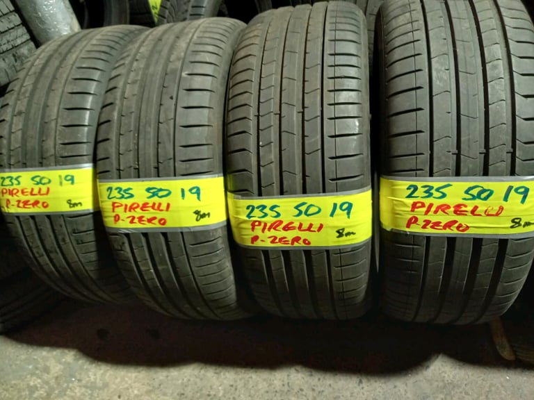 235 50 19 pirelli pzeros 8mm tread only £45 Free fitting and balance