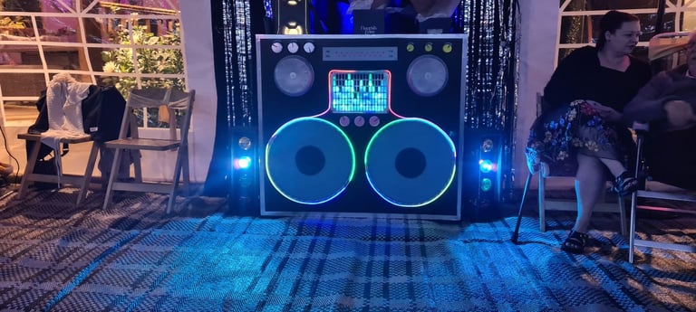 image for DJ disco booth and mixer deck