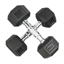 Dumbbell Hex rubber coated dumbells pairs