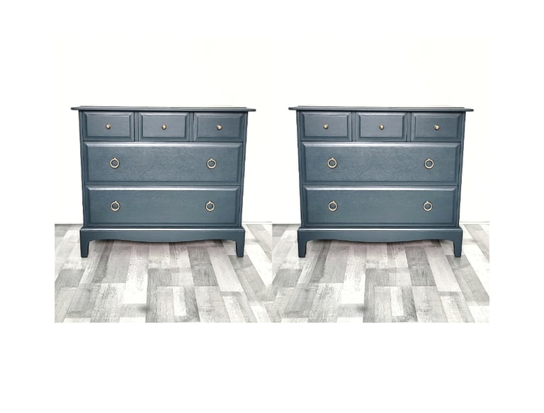 image for Pair of stag minstrel chest of drawers PAINTED TO ORDER 