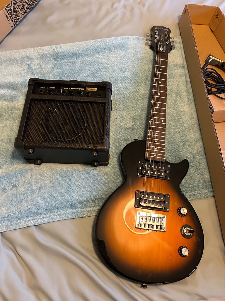 image for Epiphone Les Paul Junior electric guitar & practice amp 
