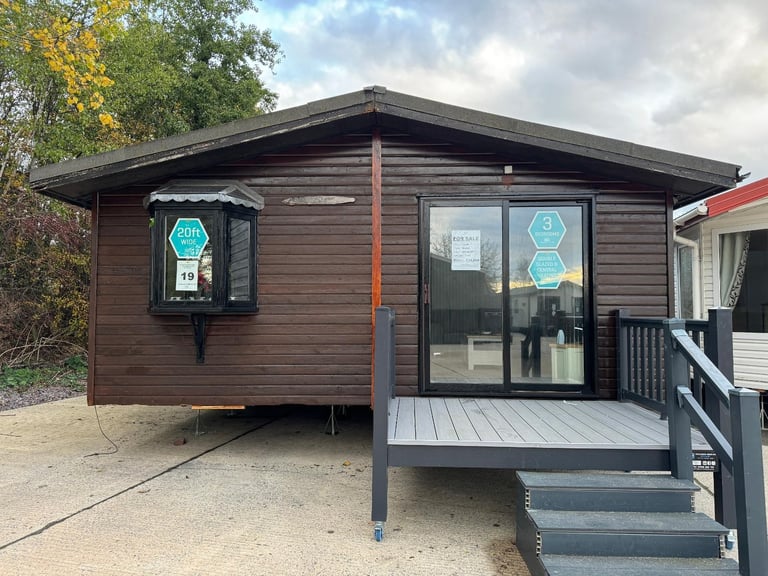 Large 3 Bed Twin Lodge - Bath, Wood Exterior, DG, CH - Offsite Sale for Own Land