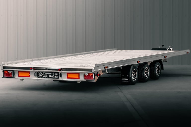 AMS 5.6m x2.25m Car Transporter Trailer Recovery Truck 3500kg Full aluminium 