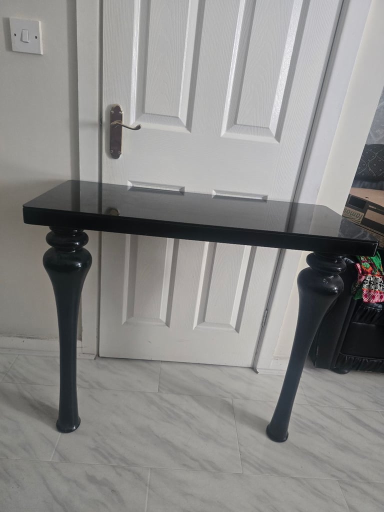 image for Black gloss Console Table