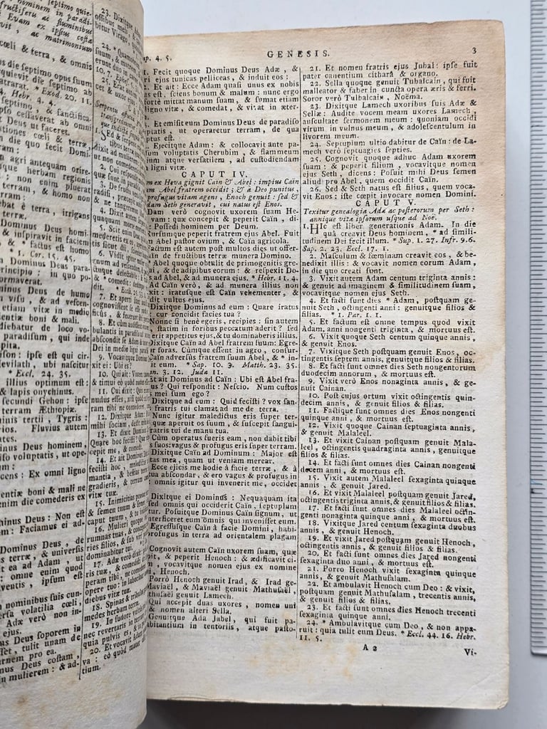 1600s Antiquarian Biblia Sacra (Holy Bible) Latin Vulgate Catholic Leatherbound Printed in Cologne