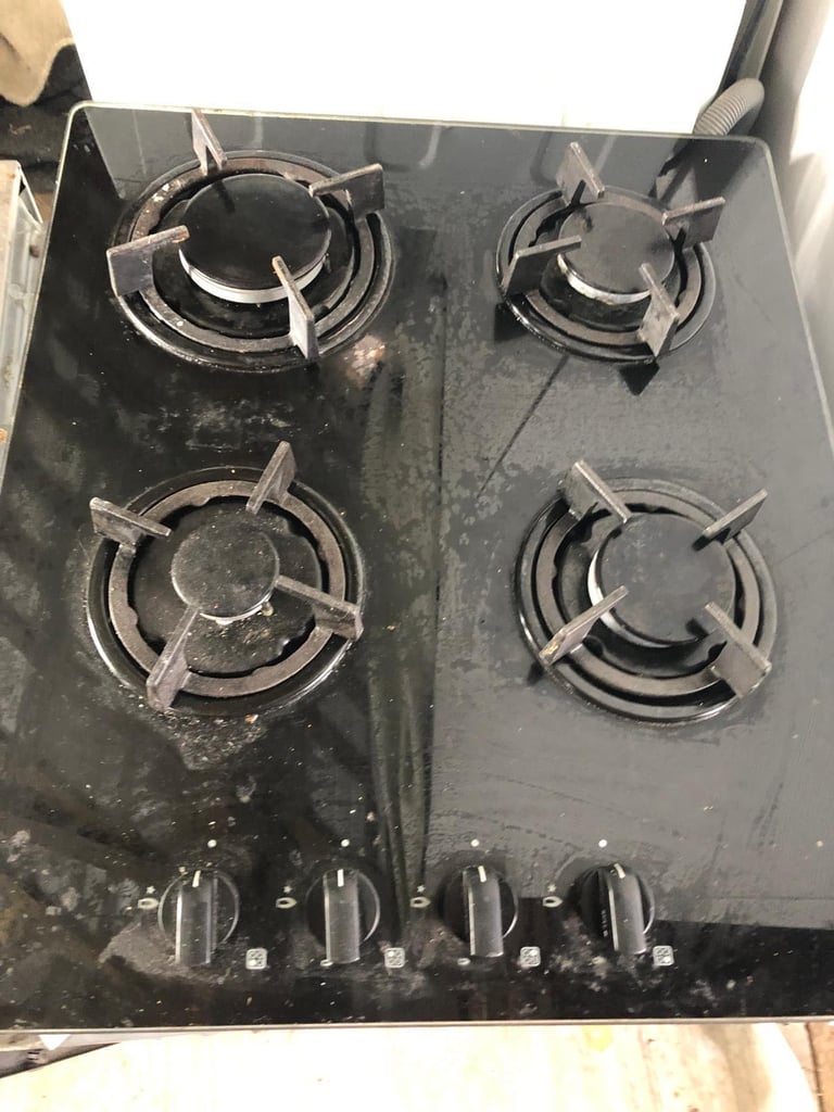 image for  Glass black hob