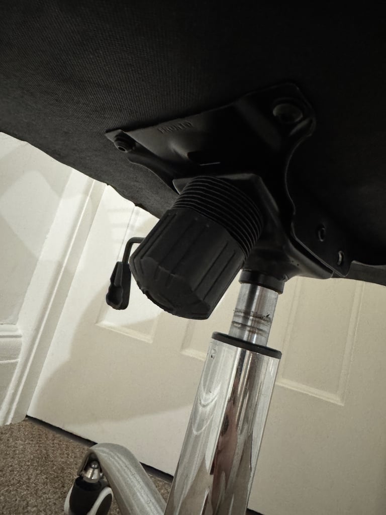 Faux White Leather Ergonomic Office Desk Chair with Wheels by Living & Home