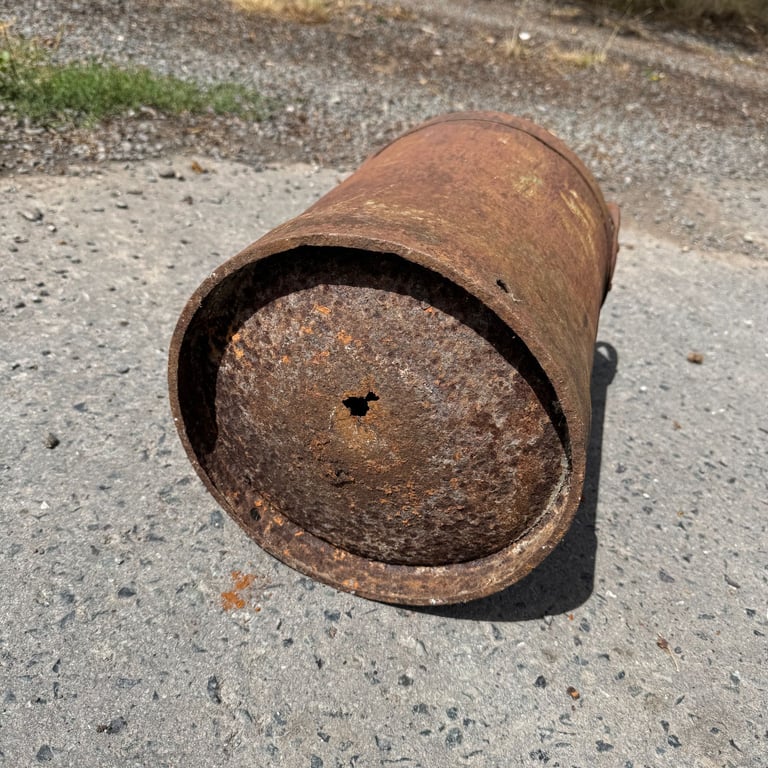 Antique Steel Milk Churn Rustic Planter Pot Wedding Prop Garden Farm