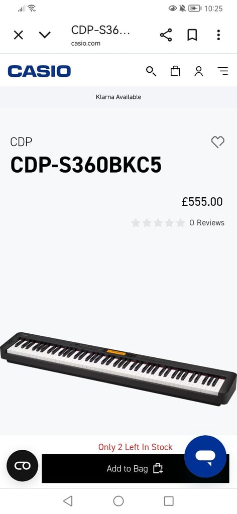 Casio CDP-S350BKC5 full 88 keys weighted hammer action Digital Piano