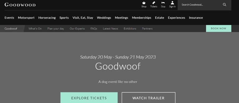 Sunday tickets for GoodWoof tickets