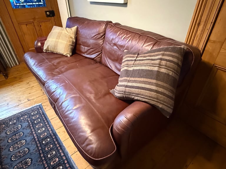 image for 3 seater leather sofa