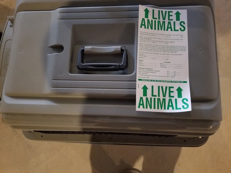 3 x 28 inch SKY KENNEL PET CARRIERS, AIRLINE APPROVED - £40 each - used once for a flight