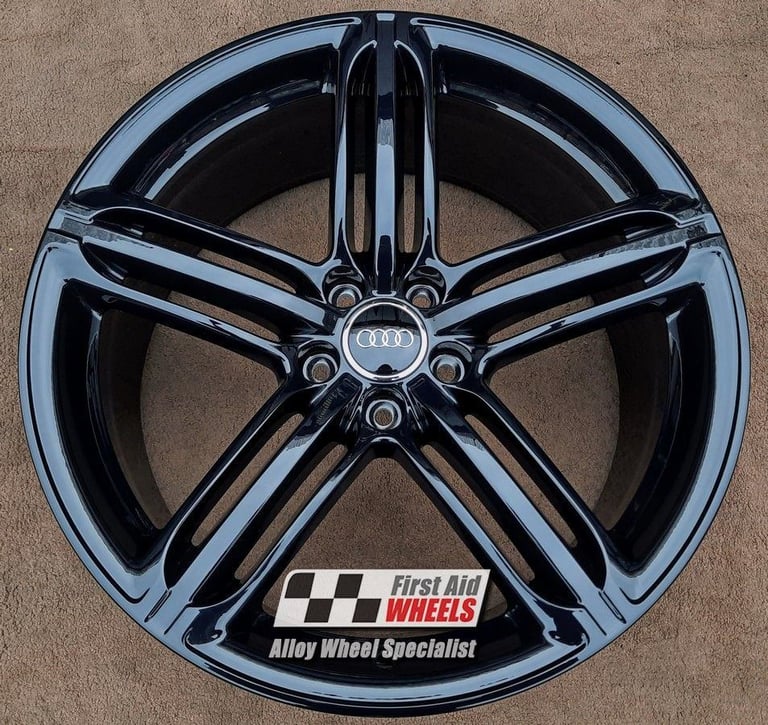 R532BG Swap AUDI A7 S7 A8 S8 4H 4X 20'' GENUINE SEGMENT GLOSS BLACK ALLOY WHEELS