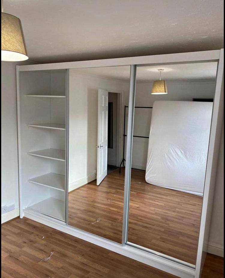 Stylish Sliding Wardrobe with Mirrors: Available in 2 or 3 Doors - Fast Delivery