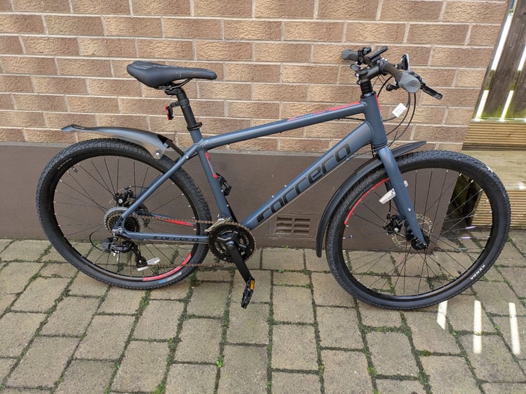 image for Halfords Carrera Subway 1 Mens Hybrid Bike - Dark Grey As New £150