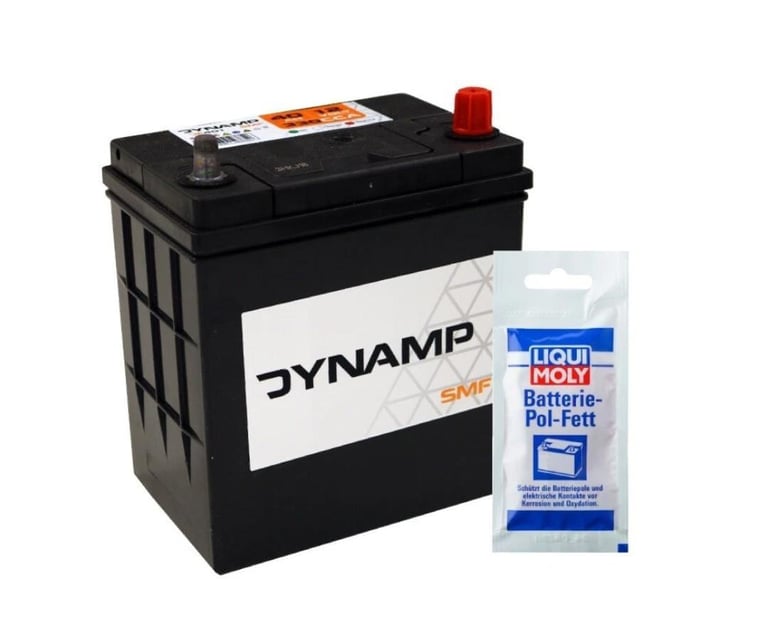 Car Battery Dynamp DF401 12V 40Ah 340CCA + Free Clamp Grease
