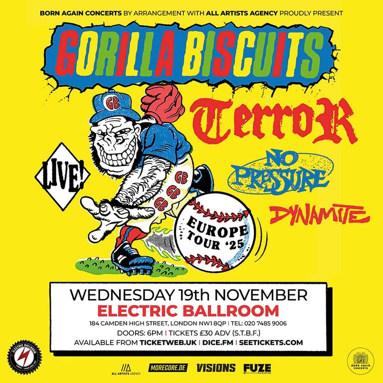 image for GORILLA BISCUITS + TERROR