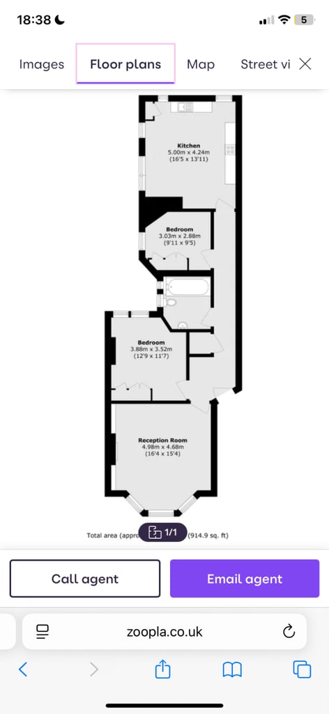 Council 2 bed period but can 3 bed spaces 