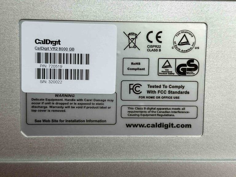 4TB CALDIGIT VR2 Raid 1 hard drive #3