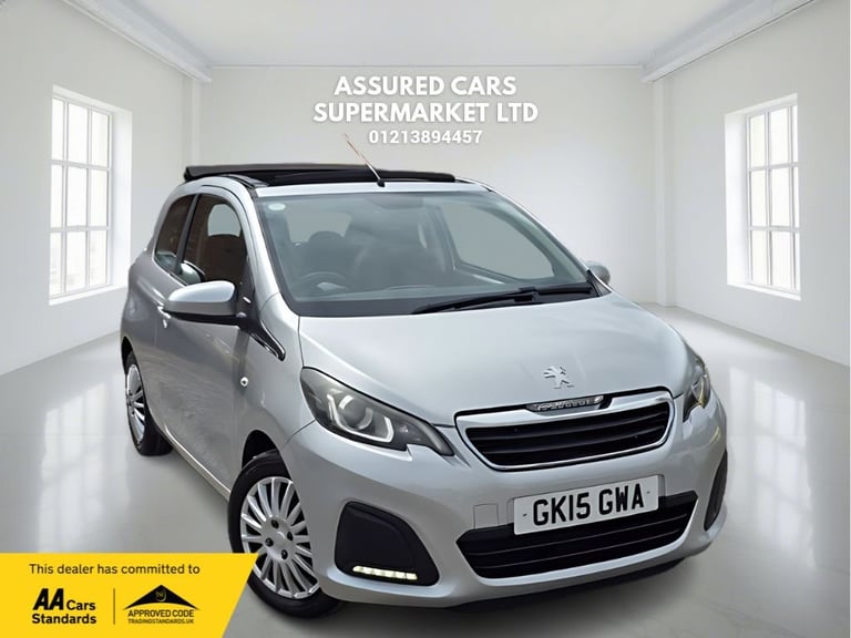 2015 15 PEUGEOT 108 1.0 VTI ACTIVE TOP! 3DR PETROL MANUAL EURO 5 EURO 5 (68 PS)
