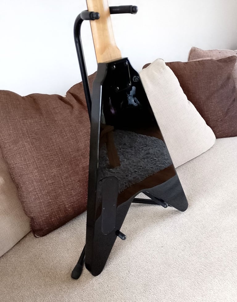 Iconic Flying V Bass Guitar, Plays And Sounds Really Well, Good Condition.