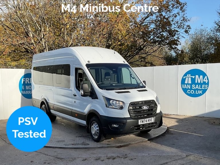 2024 Ford Transit 460 EcoBlue Leader 17 Seat Minibus Minibus Diesel Manual