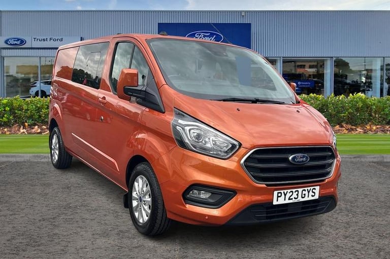 2023 Ford Transit Custom 300 Limited L2 LWB Double Cab In Van FWD 2.0 EcoBlue 130ps Low Roof, HEA...