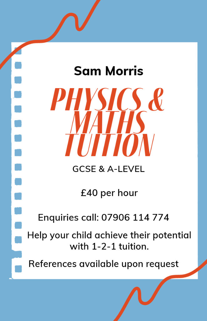 image for GCSE & A-Level Maths & Physics Tution