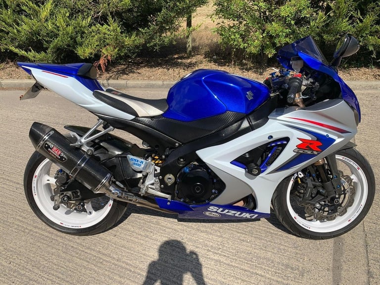 2008 08 SUZUKI GSXR 1000 K8 GSXR1000 SUPER SPORT BLUE  WHITE HPI CLEAR