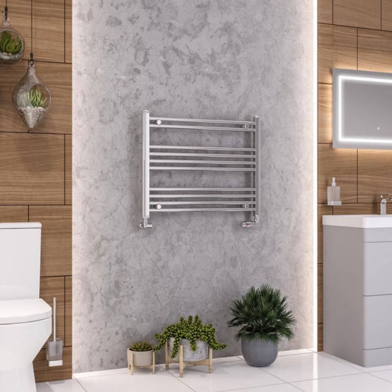 Towel Rail/Radiator Curved 600x1000 