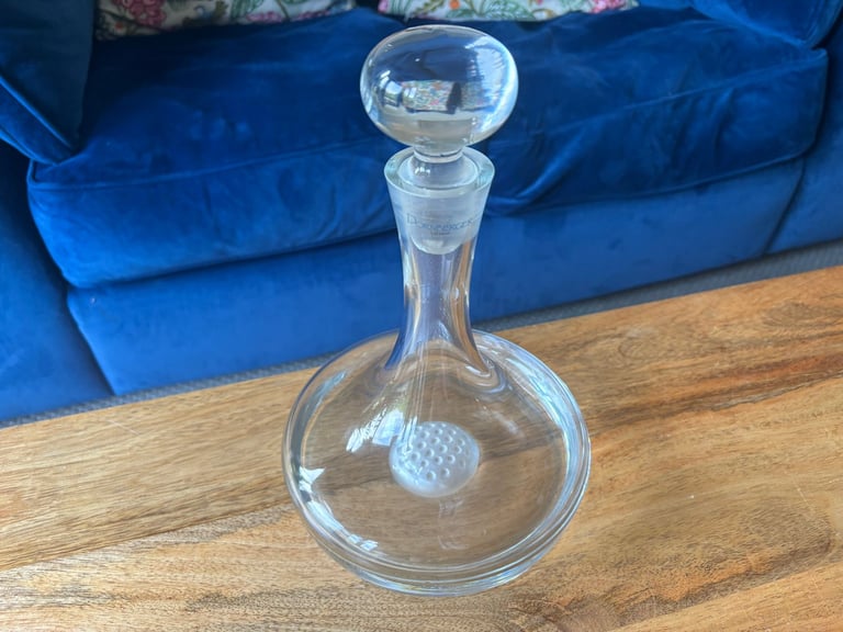 Beautiful Krosno Poland Dornberger London Handmade Glass Ships Decanter