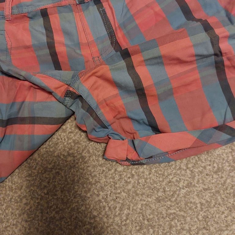 O’Neill Vintage Check Retro Board Shorts Size 28