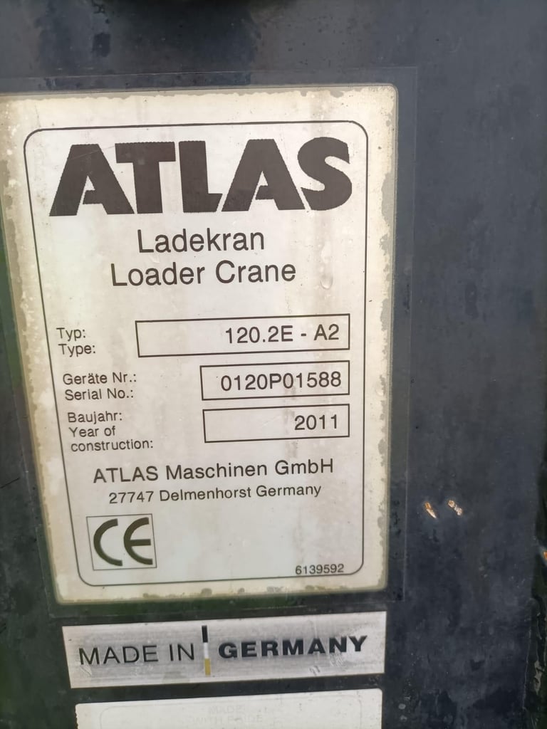 2012 Man Truck & Atlas crane 6x2 Rear Lift Other