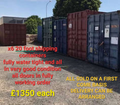 X6 20 foot shipping containers