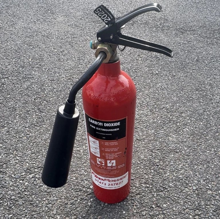 image for 2KG CO2 Carbon Dioxide Fire Extinguisher Serviced May 2025 Collection Only