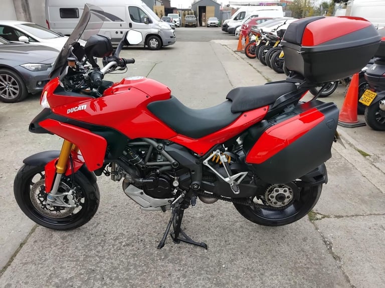 2011 11 DUCATI MULTISTRADA 1200 S TOURING TOURER LUGGAGE PANIERS ADVENTURE