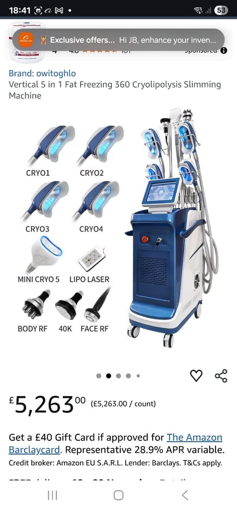 Professional CO2 Laser, Tattoo/Hair Removal, Fat-Freezing Machines for Sale