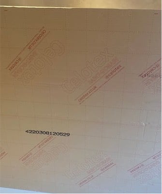 2 sheets insulated plasterboard PL4040