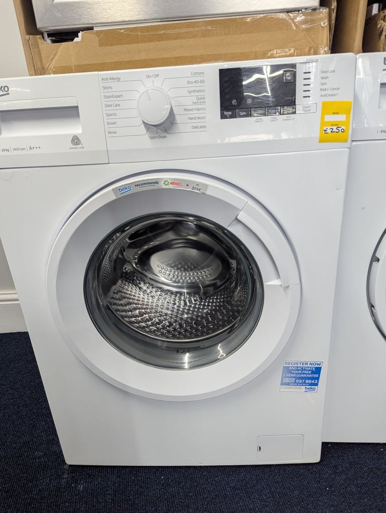 Beko WTK104121W 10kg 1400 Spin Washing Machine – White