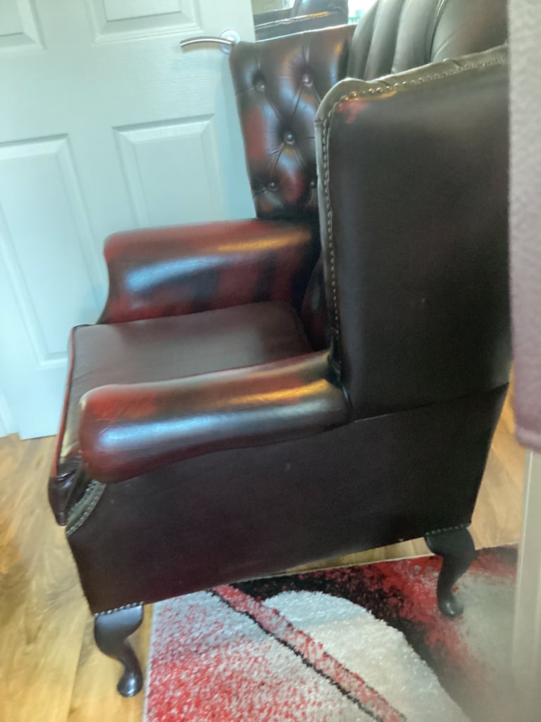 Chesterfield leather chair 