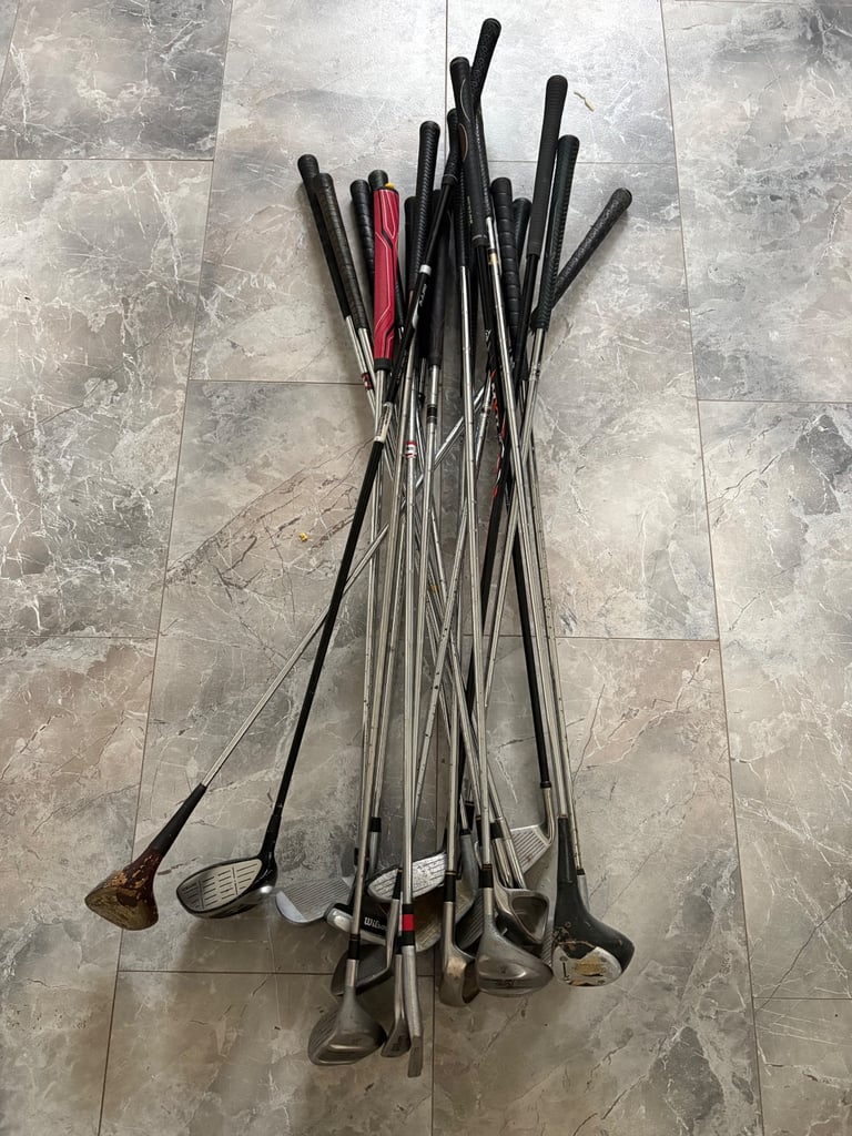 Selection of golf clubs