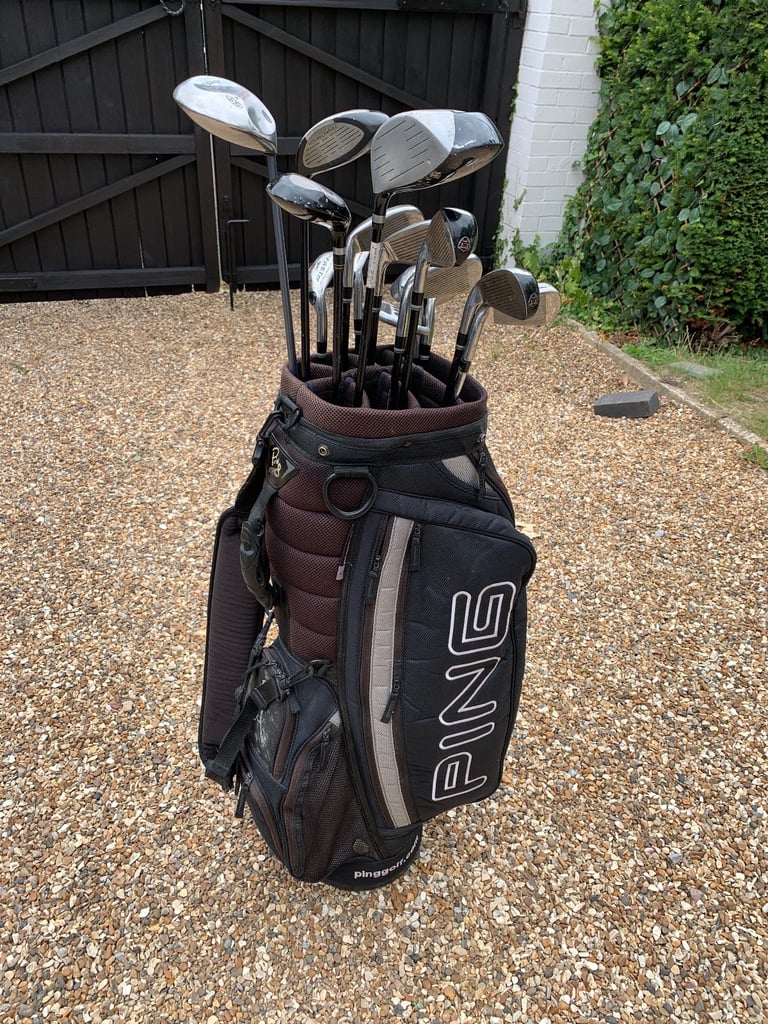 Golf Set - Hybrid Irons, Callaway, Ping Bag