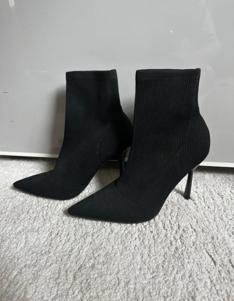 image for Black sock heels